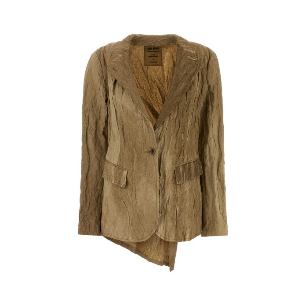 Uma Wang Women Beige Cotton Blend Kylie Blazer